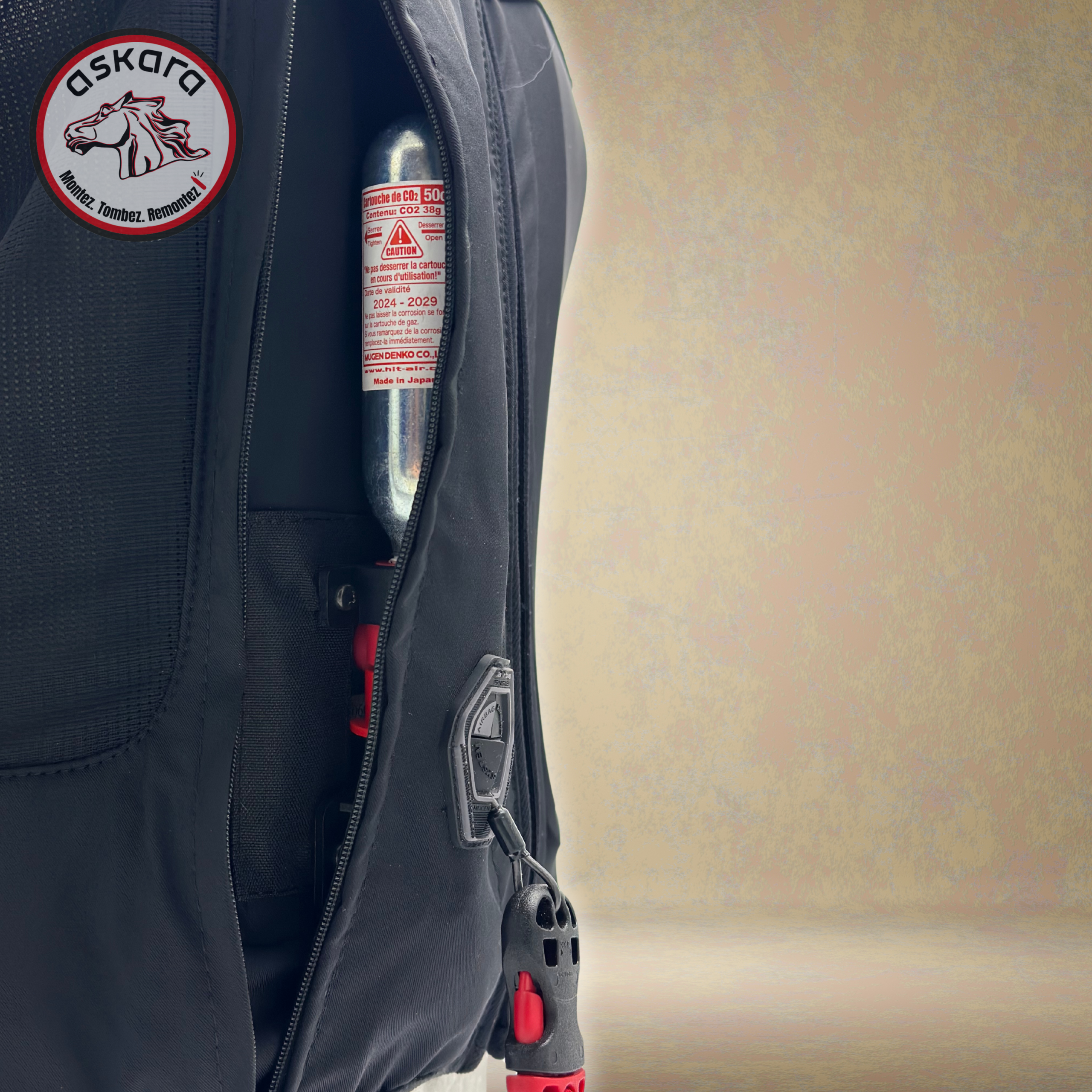 Zoom sur le nouveau gilet airbag Hit-Air modèle Airflex pour l'équitation