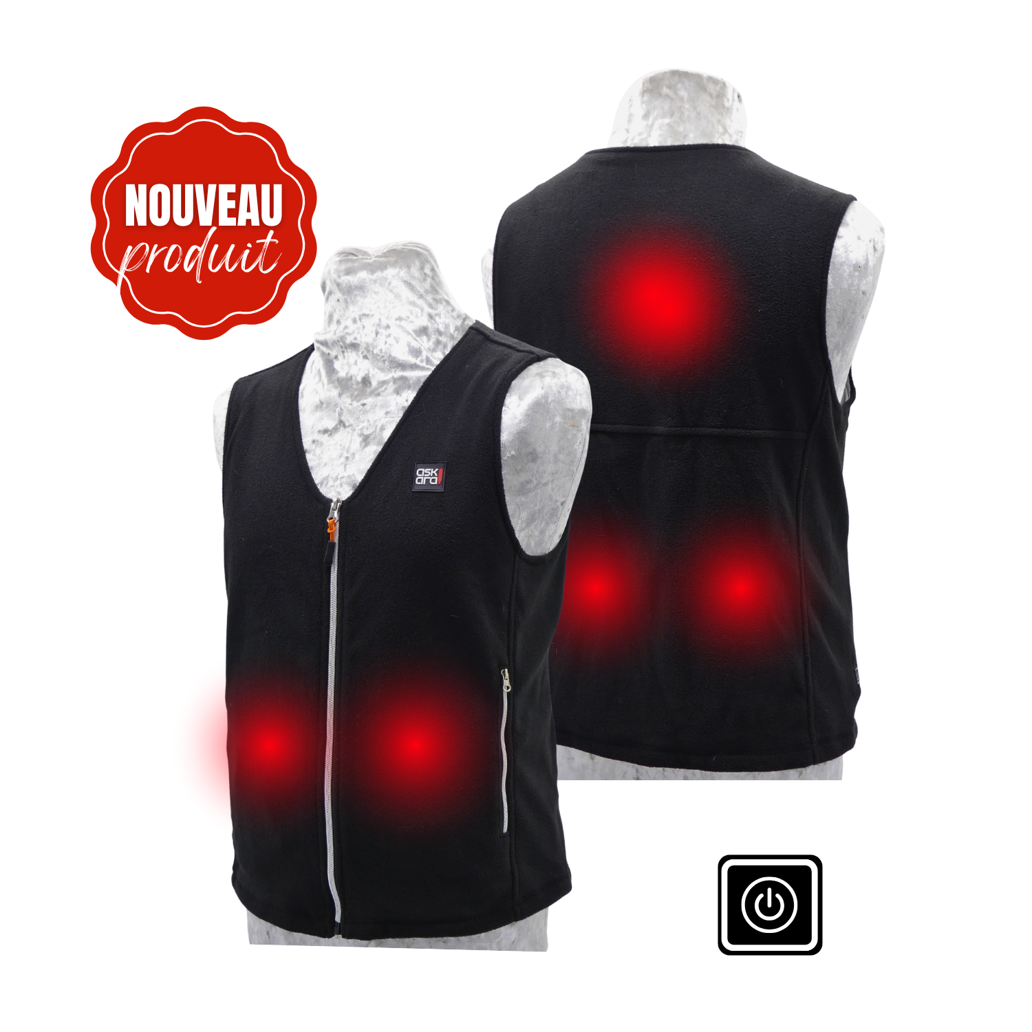 Votre futur allié pour l'hiver ! Découvrez notre gilet sans manche chauffant à batterie K-LOR de Askara ! Parfait pour monter à cheval comme être à pied aux écuries, mais également pour toutes les activités et tous les loisirs d'extérieur.